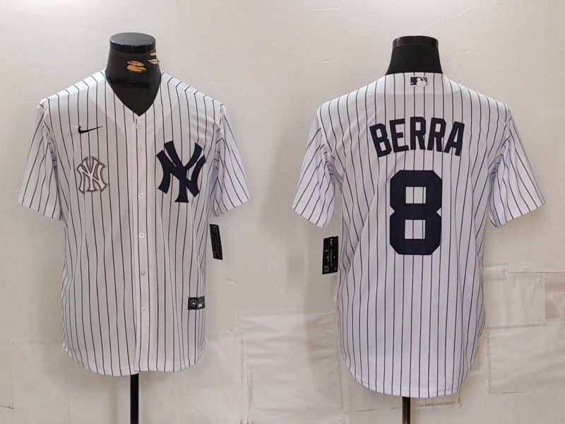 Men New York Yankees #8 Barra White Game 2024 Nike MLB Jersey style 8193->new york yankees->MLB Jersey